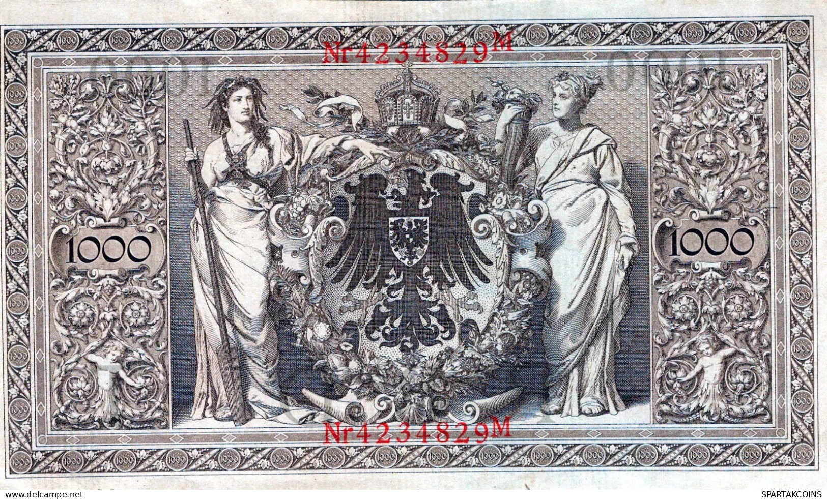 1000 MARK 1910 DEUTSCHLAND Papiergeld Banknote #PL292 - [11] Lokale Uitgaven