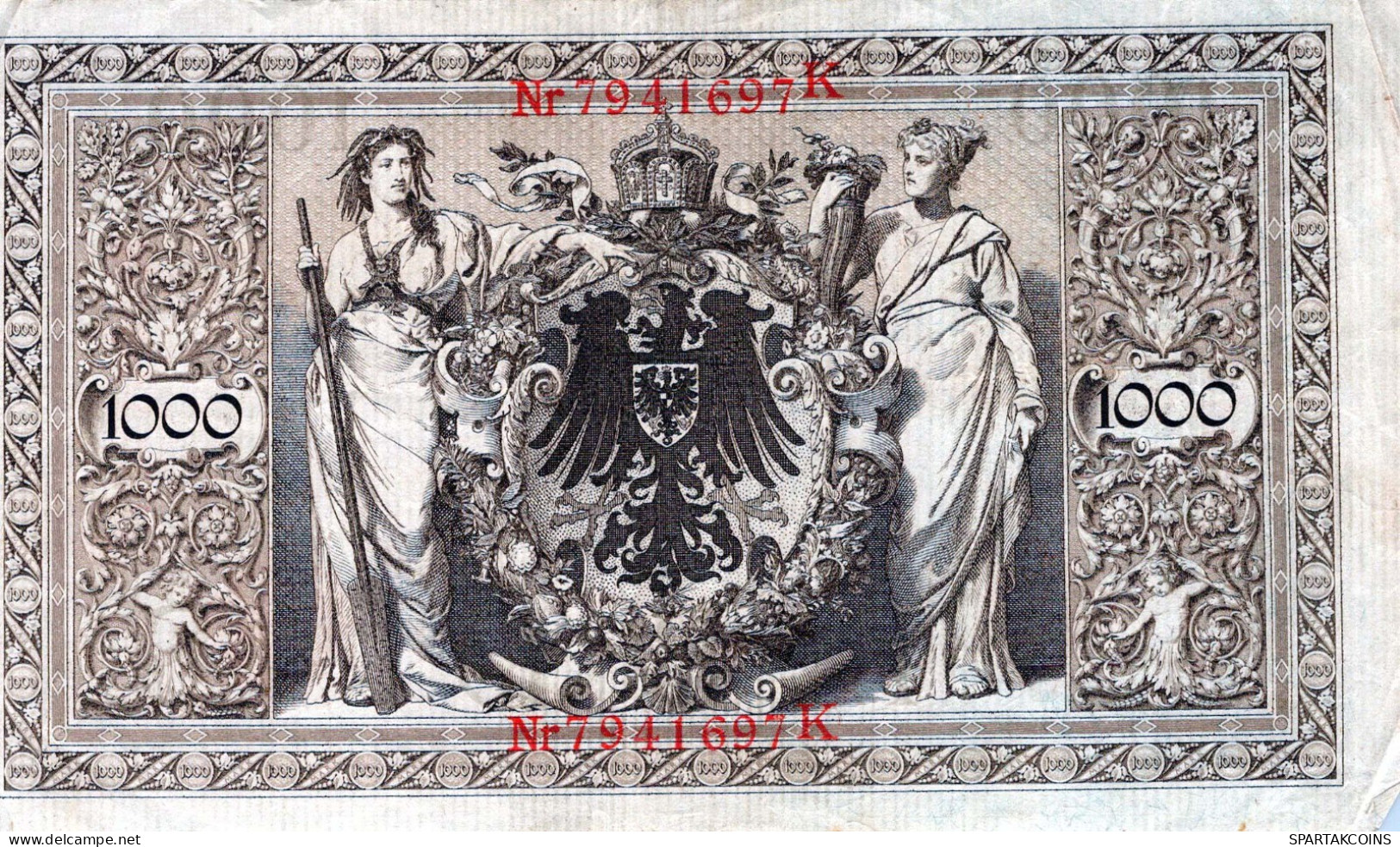 1000 MARK 1910 DEUTSCHLAND Papiergeld Banknote #PL286 - [11] Local Banknote Issues