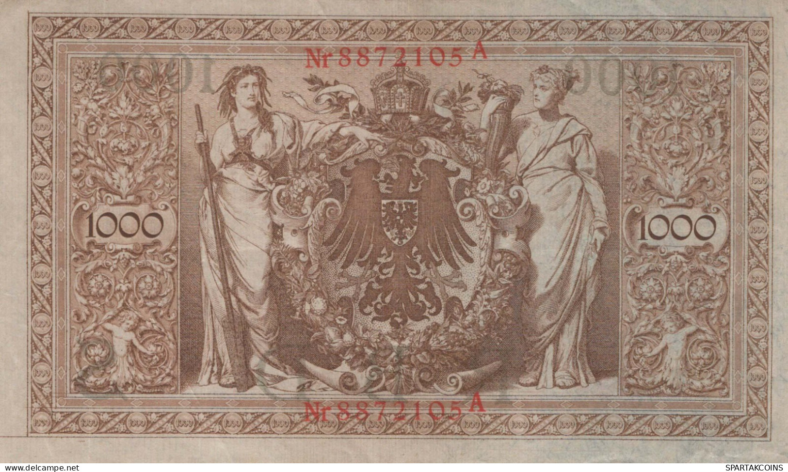 1000 MARK 1910 DEUTSCHLAND Papiergeld Banknote #PL280 - [11] Local Banknote Issues