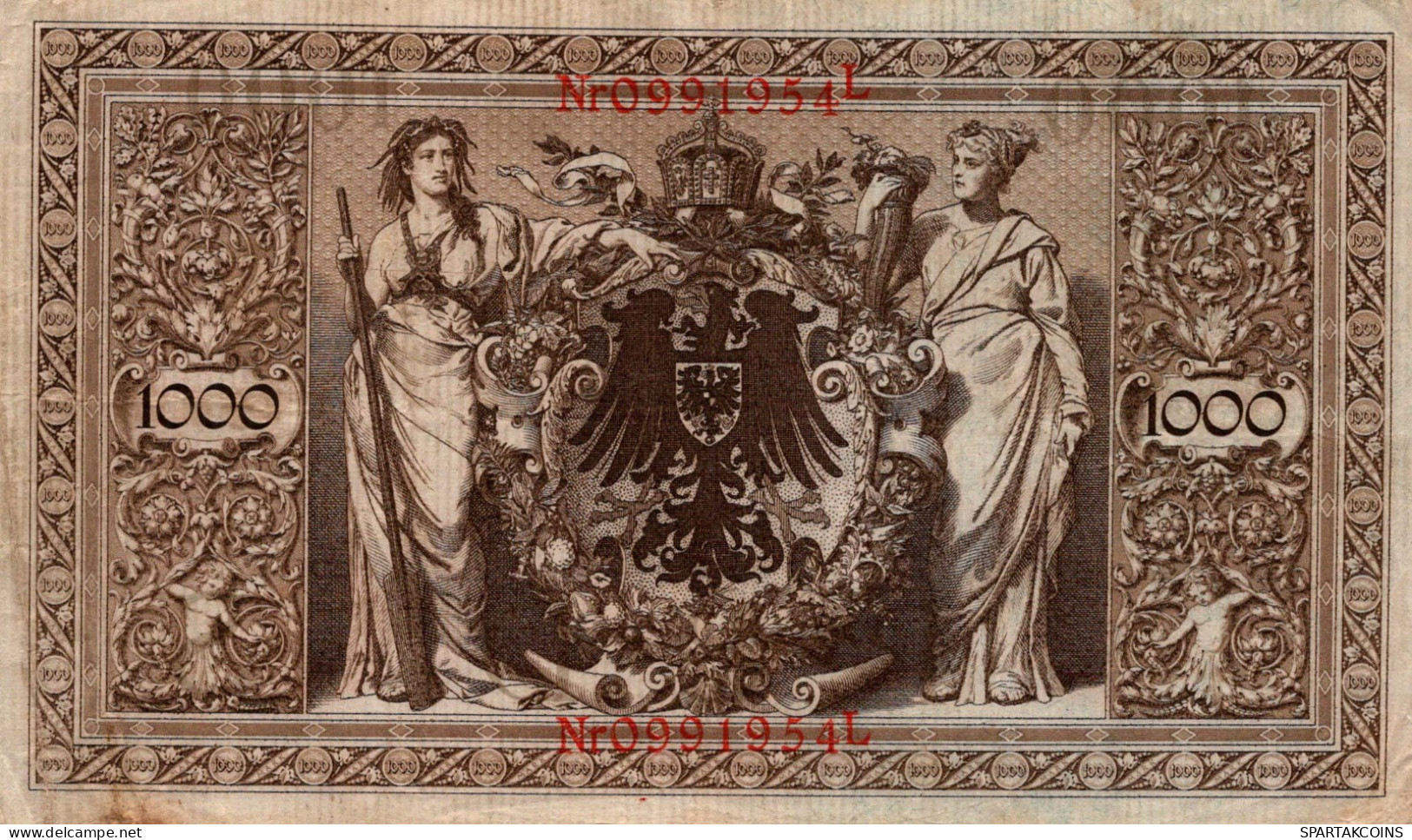 1000 MARK 1910 DEUTSCHLAND Papiergeld Banknote #PL281 - [11] Local Banknote Issues