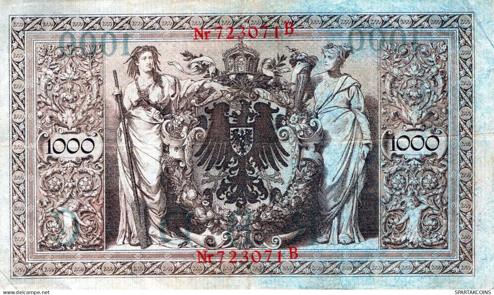 1000 MARK 1910 DEUTSCHLAND Papiergeld Banknote #PL276 - Lokale Ausgaben