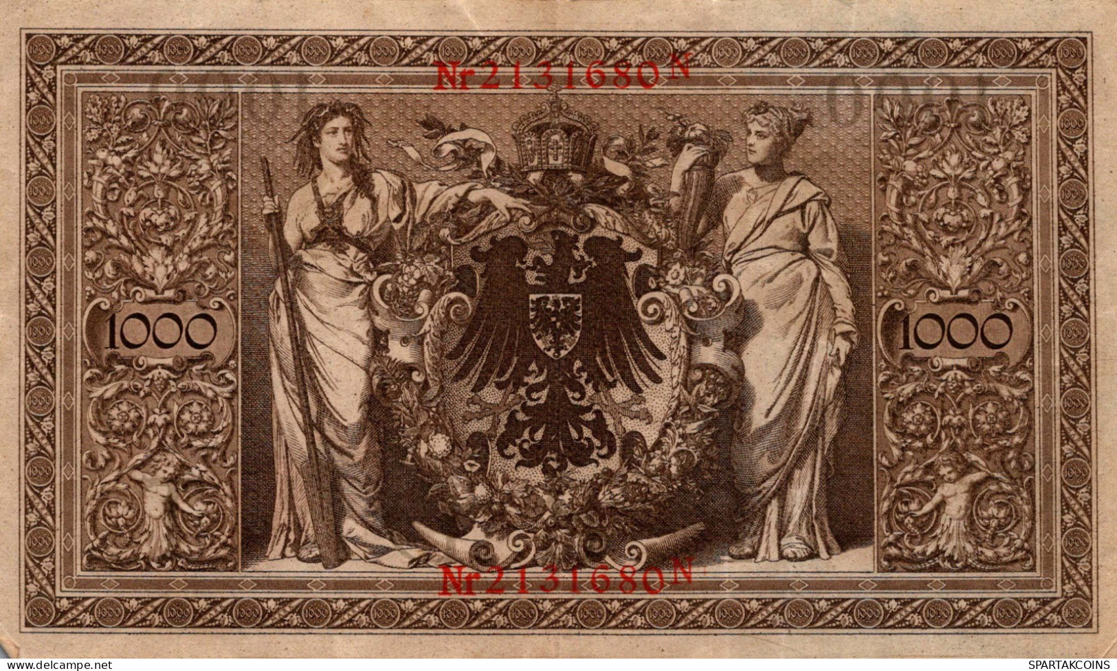 1000 MARK 1910 DEUTSCHLAND Papiergeld Banknote #PL269 - [11] Emissions Locales
