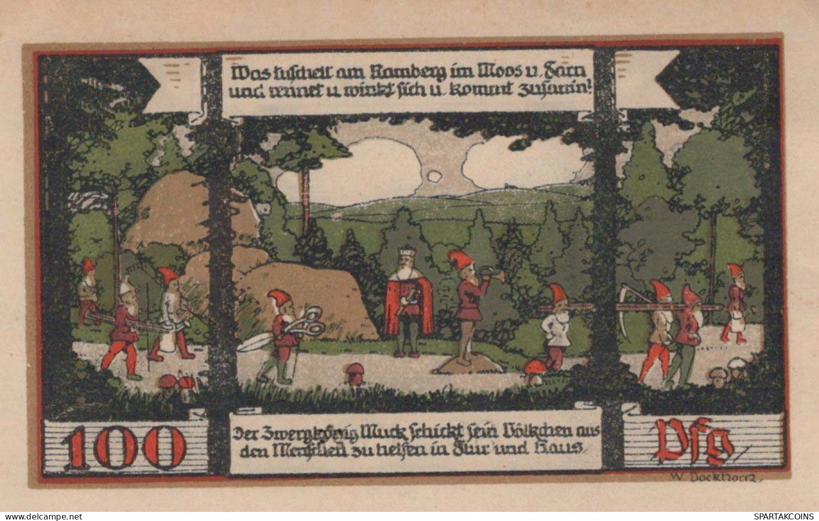 100 PFENNIG 1921 Stadt BALLENSTEDT Anhalt UNC DEUTSCHLAND Notgeld #PI470 - [11] Local Banknote Issues