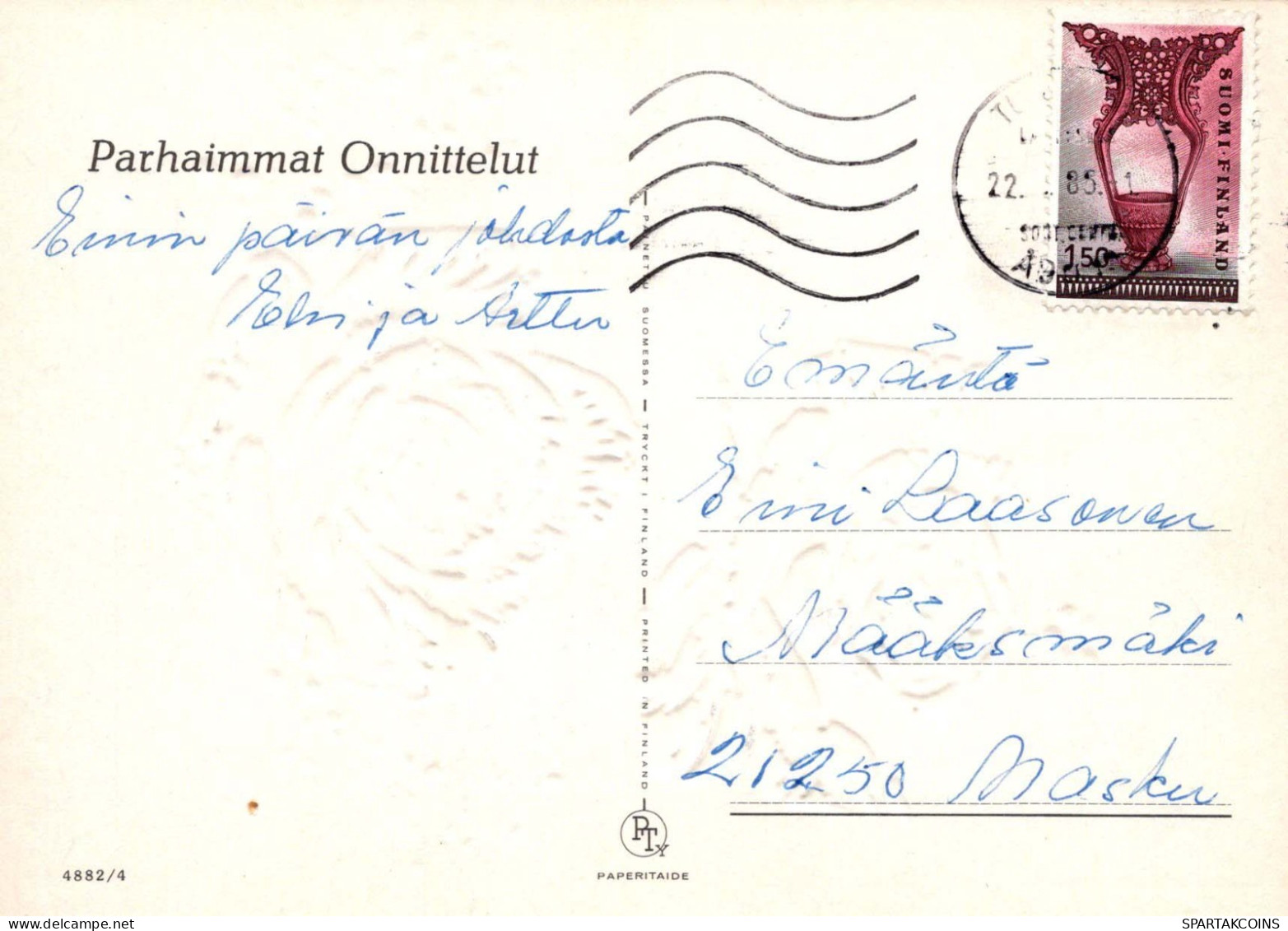 FLORES Vintage Tarjeta Postal CPSM #PAS098.ES - Fleurs