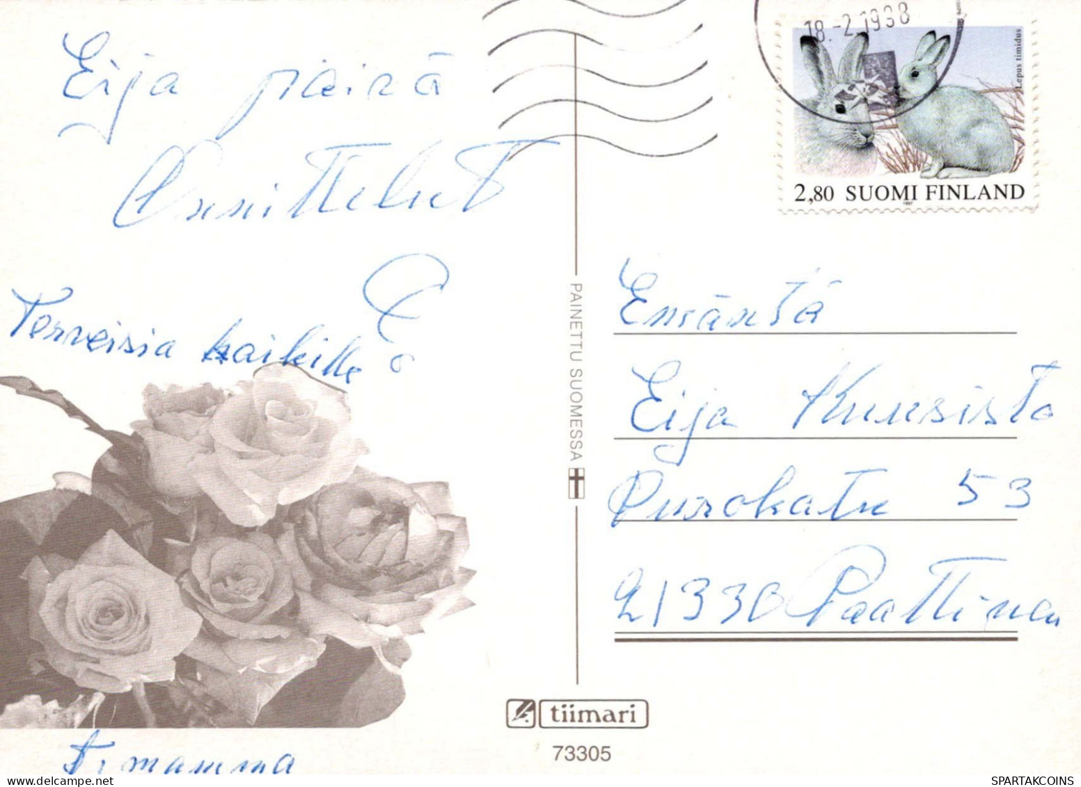 FLORES Vintage Tarjeta Postal CPSM #PAR917.ES - Fleurs