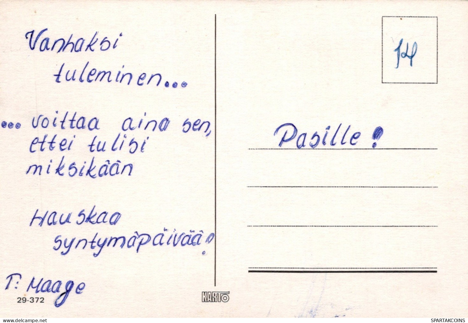 PERRO Animales Vintage Tarjeta Postal CPSM #PAN882.ES - Chiens