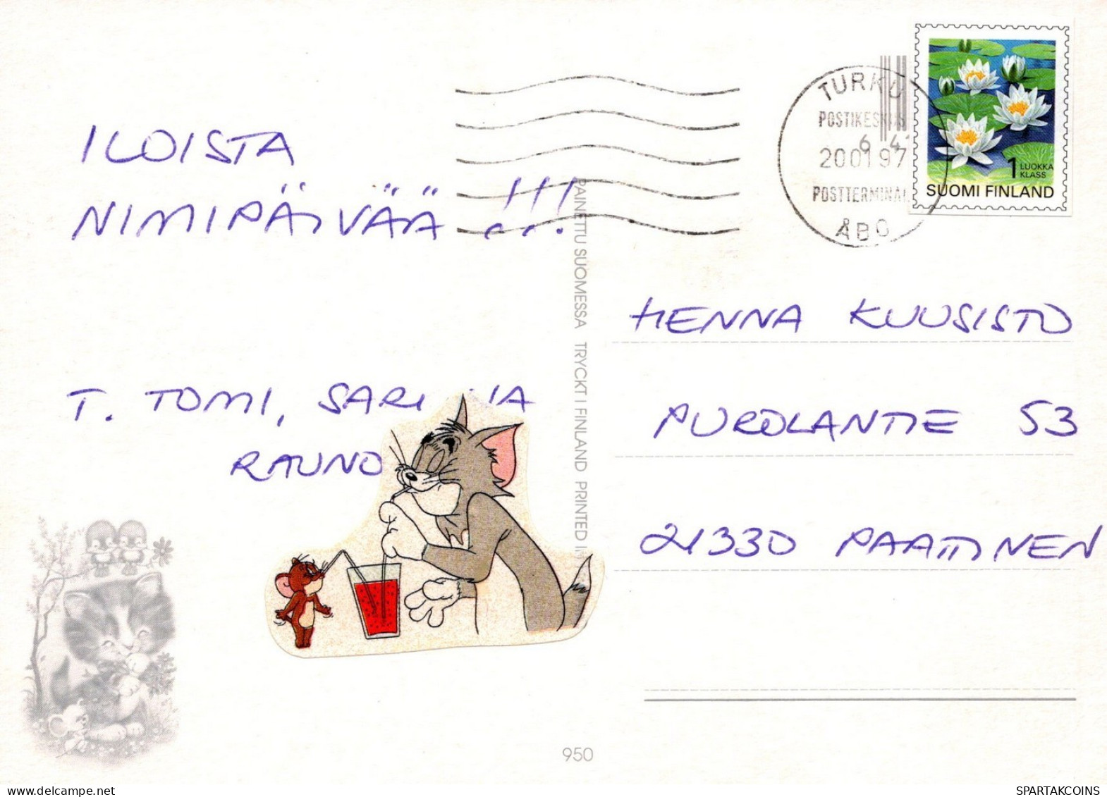 PERRO Animales Vintage Tarjeta Postal CPSM #PAN819.ES - Dogs