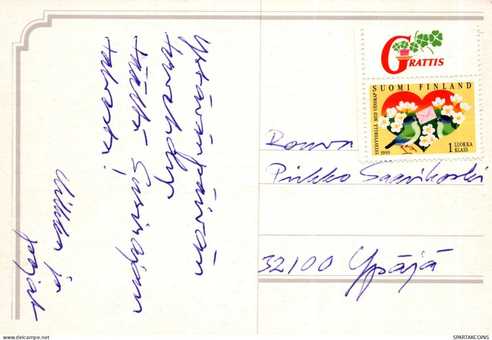 PERRO Y GATO Animales Vintage Tarjeta Postal CPSM #PAM054.ES - Dogs
