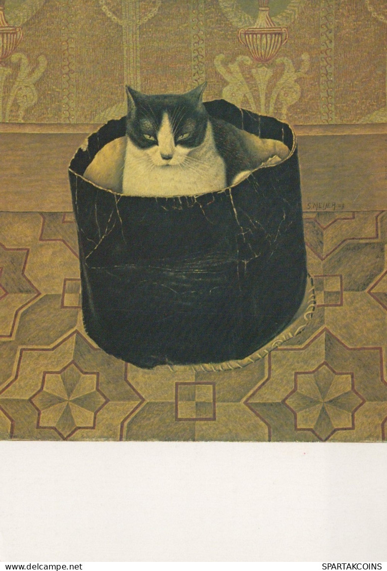 GATO GATITO Animales Vintage Tarjeta Postal CPSM #PAM491.ES - Cats