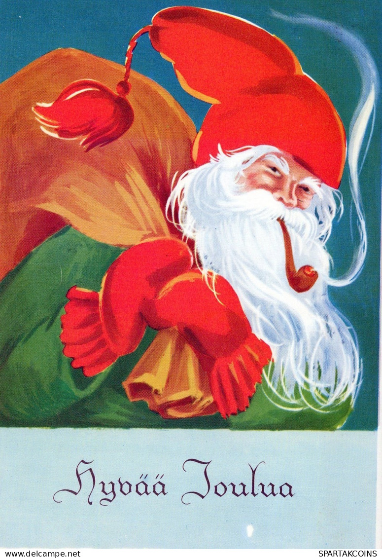 PAPÁ NOEL NAVIDAD Fiesta Vintage Tarjeta Postal CPSM #PAJ739.ES - Santa Claus