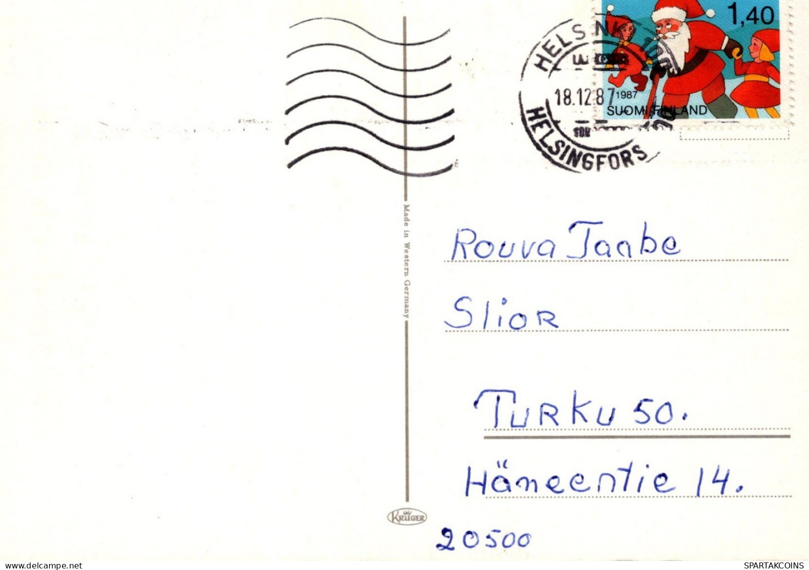 ÁNGEL NAVIDAD Vintage Tarjeta Postal CPSM #PAJ014.ES - Anges