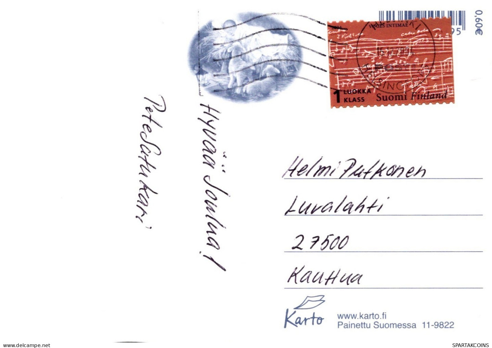 ÁNGEL NAVIDAD Vintage Tarjeta Postal CPSM #PAH578.ES - Angeli
