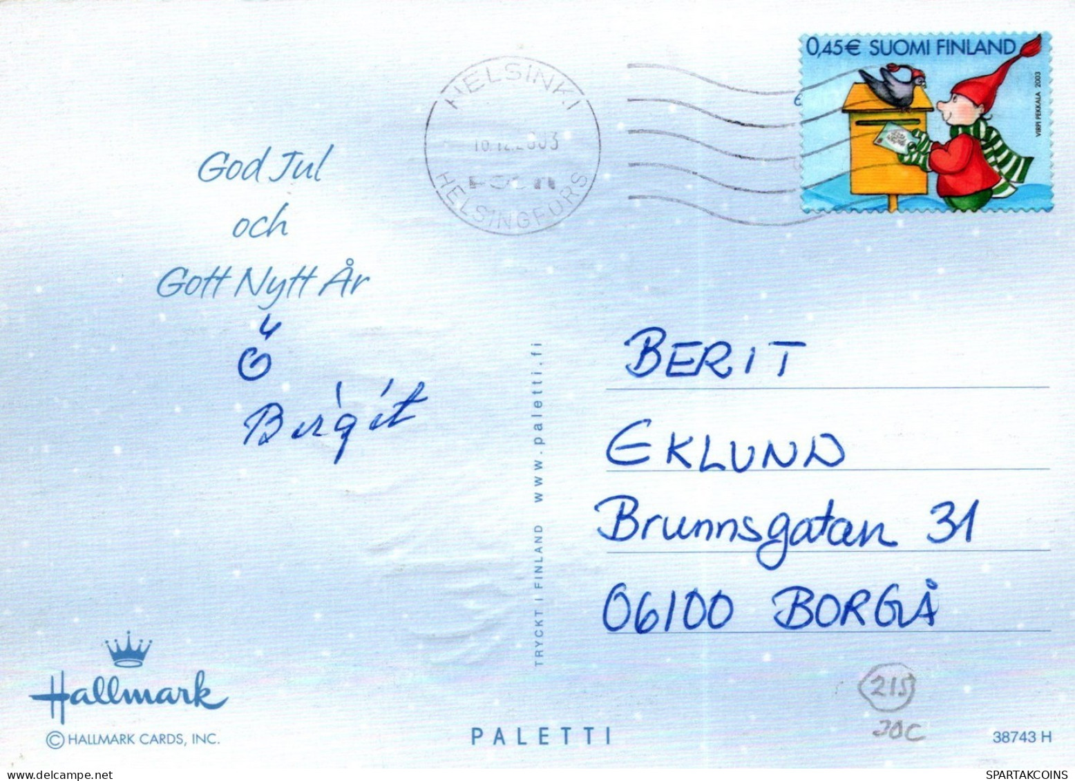 ÁNGEL NAVIDAD Vintage Tarjeta Postal CPSM #PAH195.ES - Anges