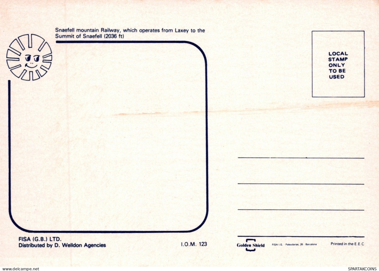 TREN TRANSPORTE Ferroviario Vintage Tarjeta Postal CPSM #PAA946.ES - Treni