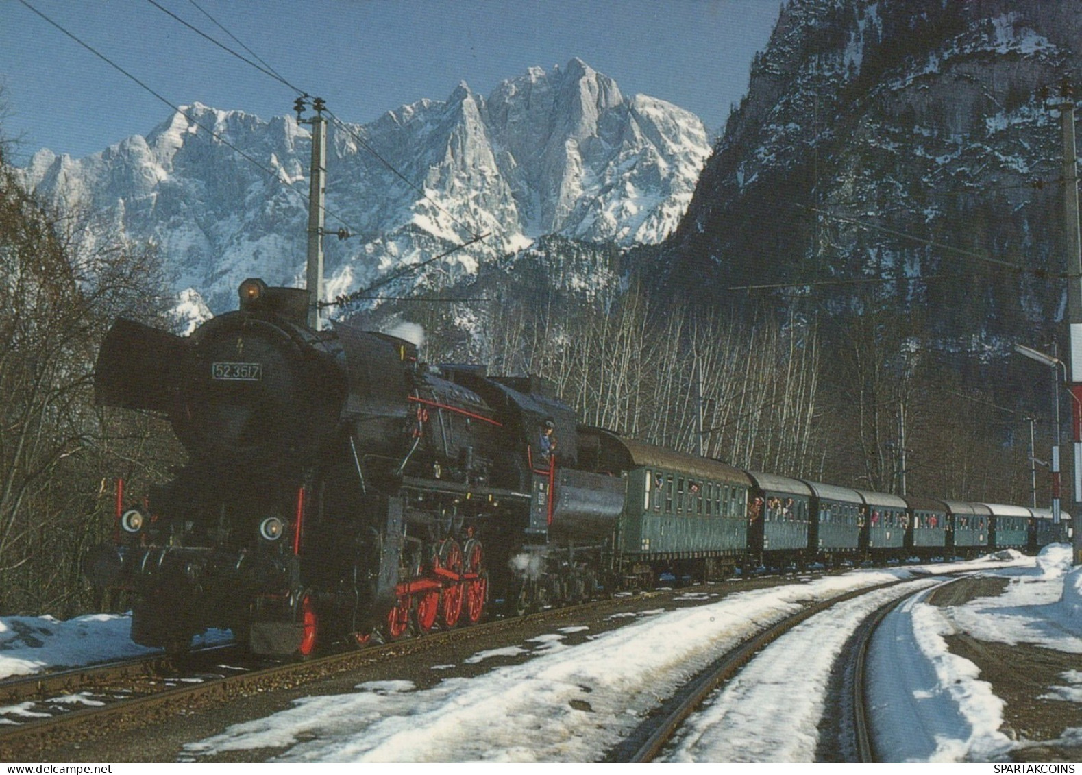 TREN TRANSPORTE Ferroviario Vintage Tarjeta Postal CPSM #PAA819.ES - Trains