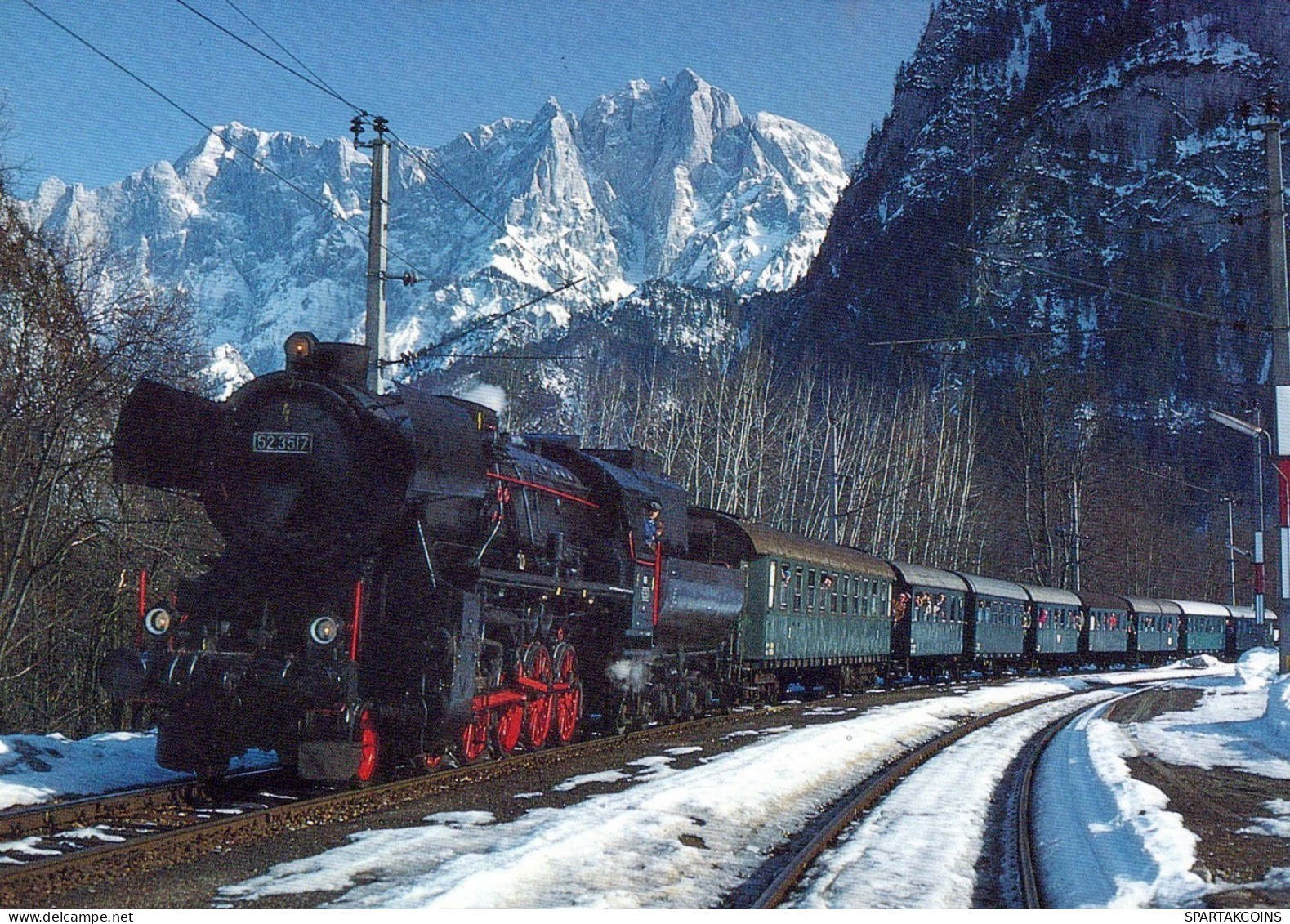 TREN TRANSPORTE Ferroviario Vintage Tarjeta Postal CPSM #PAA819.ES - Treinen