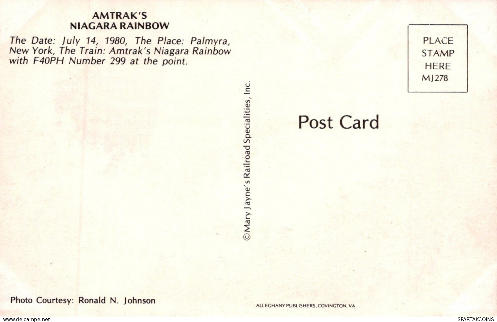 TREN TRANSPORTE Ferroviario Vintage Tarjeta Postal CPSMF #PAA550.ES - Treni