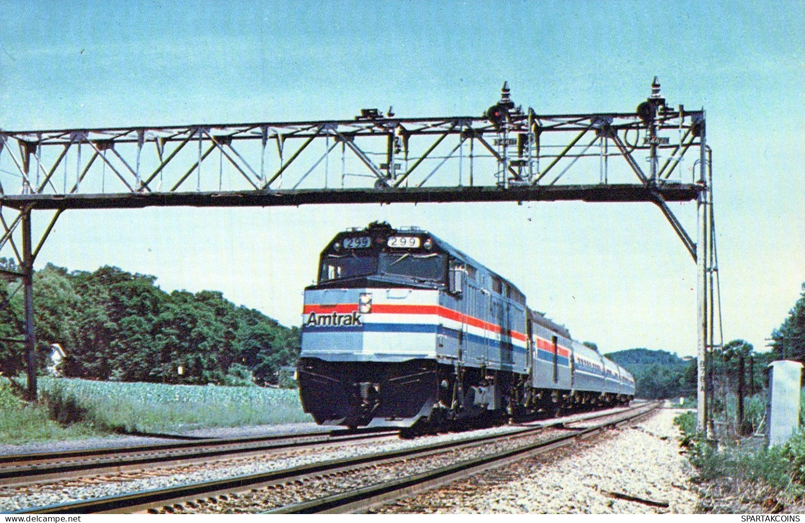 TREN TRANSPORTE Ferroviario Vintage Tarjeta Postal CPSMF #PAA550.ES - Eisenbahnen