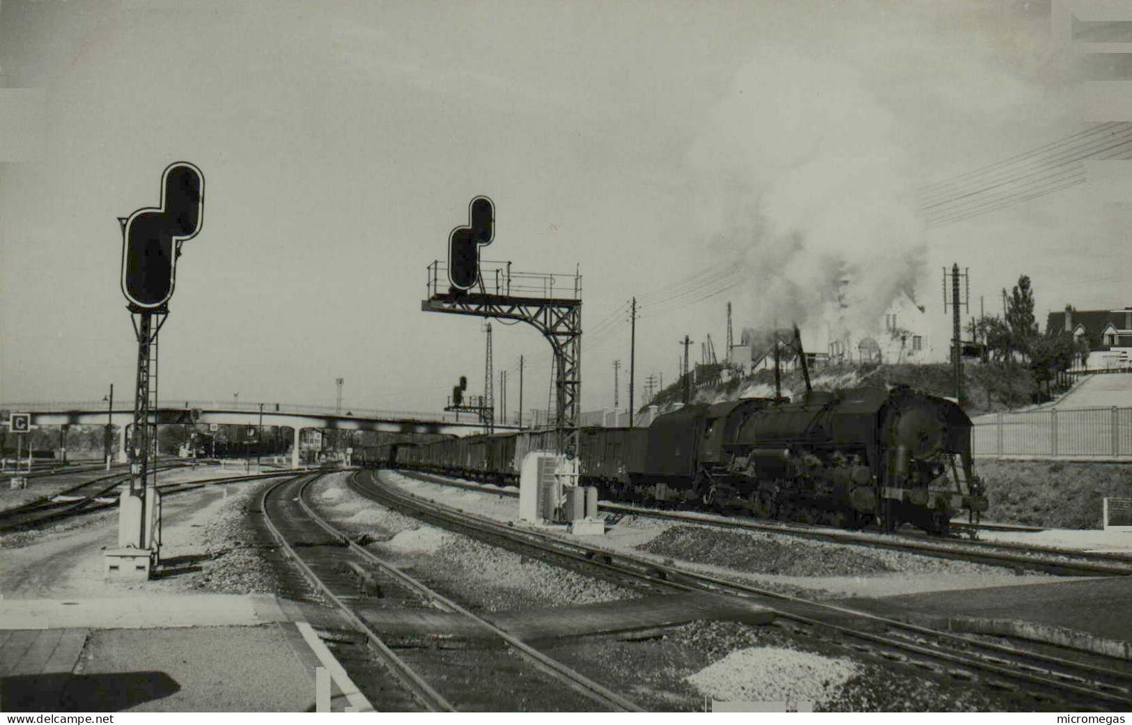 Gare De Longueau - Départ D'un 141 R Vers Boves - Cliché J. Renaud, 1954 - Trains