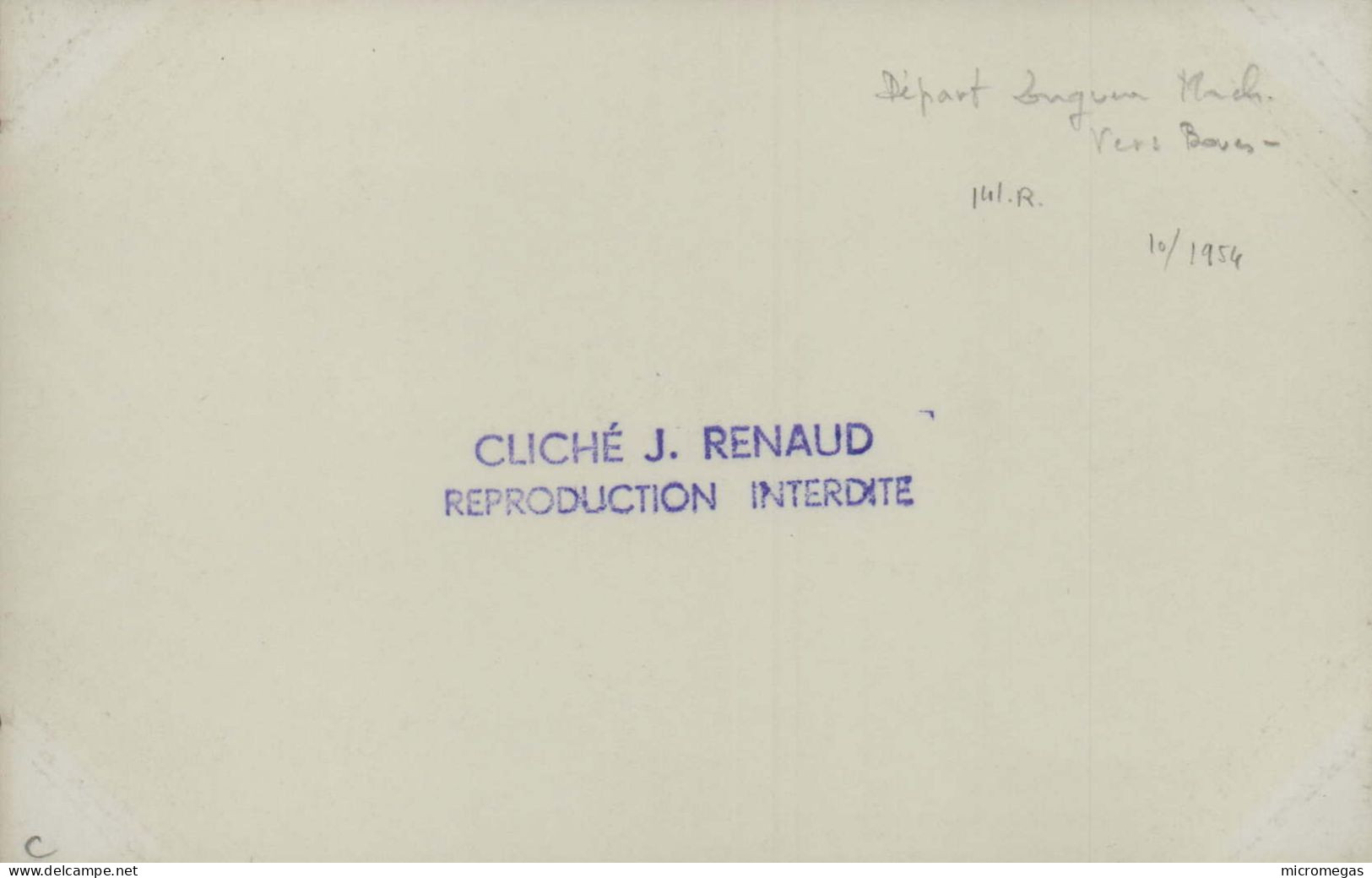Gare De Longueau - Départ D'un 141 R Vers Boves - Cliché J. Renaud, 1954 - Trenes