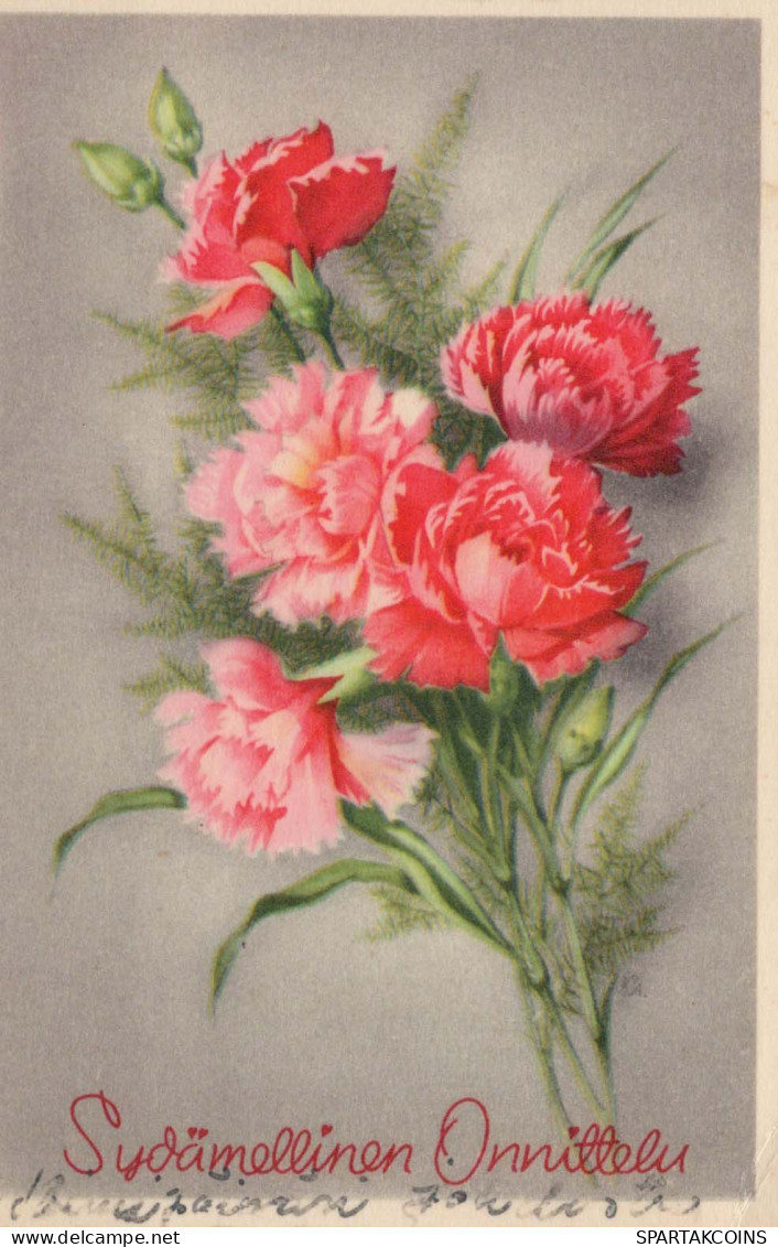 FLOWERS Vintage Postcard CPA #PKE558.GB - Flores