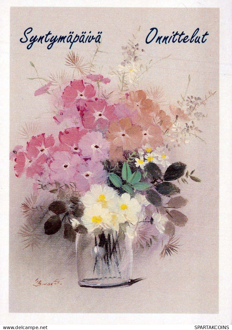 FLOWERS Vintage Postcard CPSM #PBZ806.GB - Flores