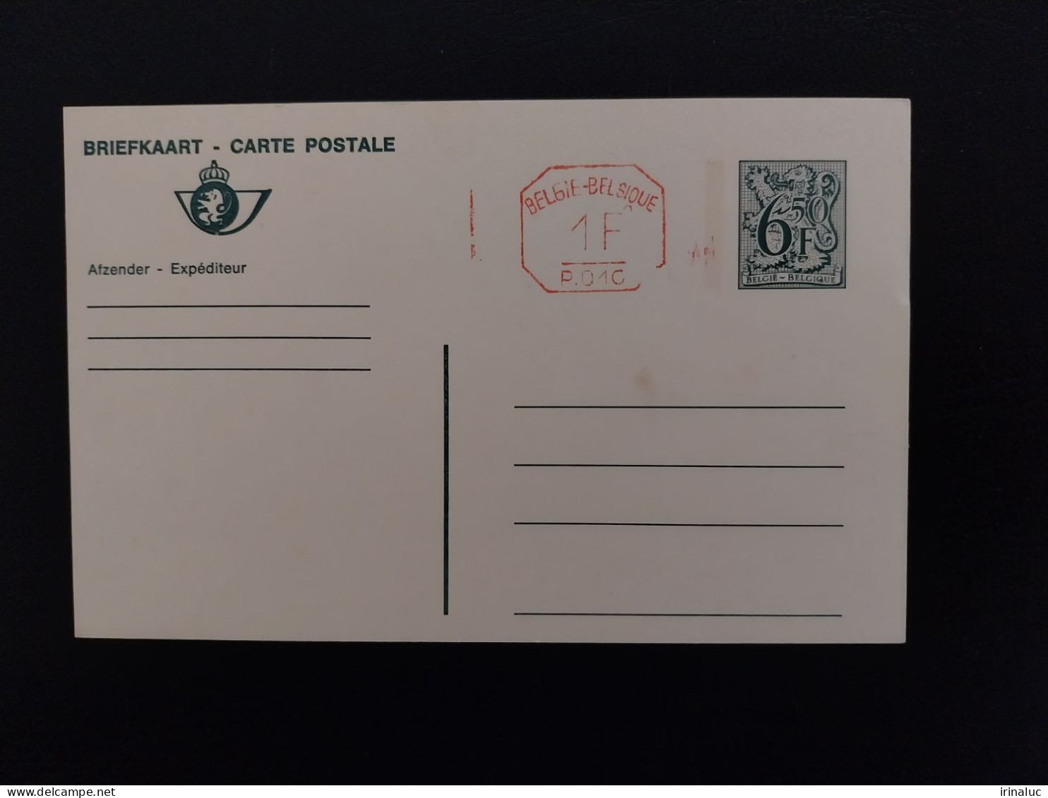 Briefkaart 190-II P010B - Cartes Postales 1951-..
