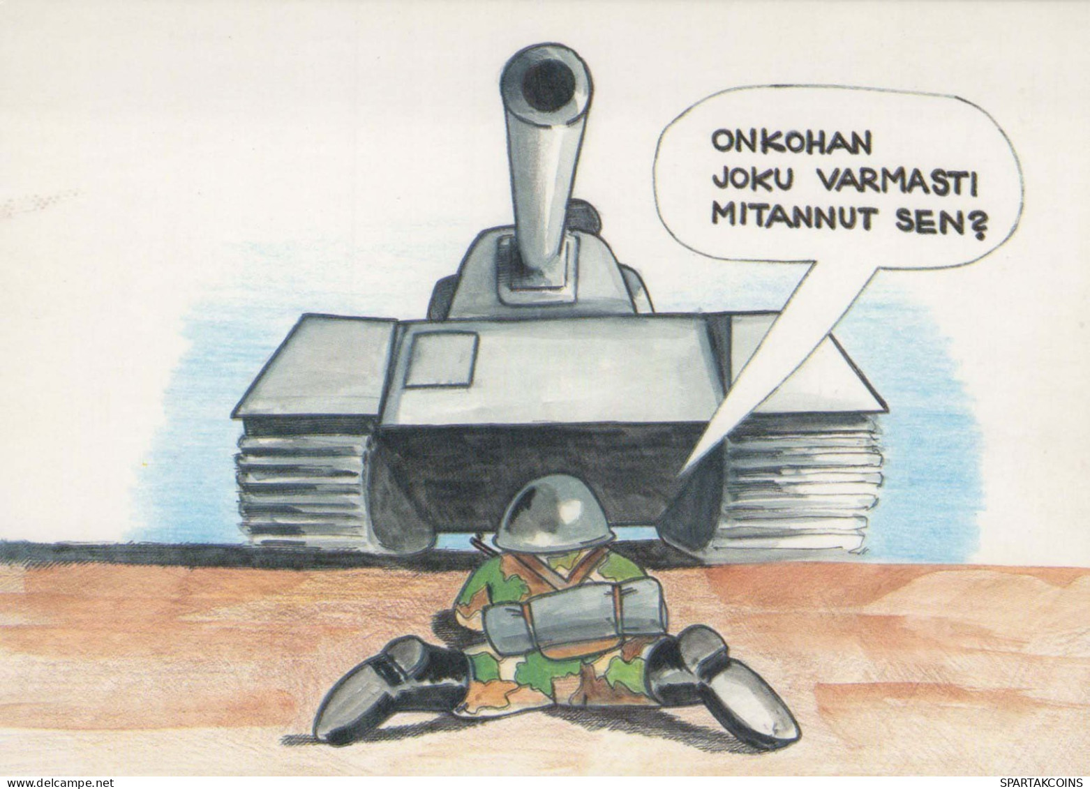 SOLDIERS HUMOUR Militaria Vintage Postcard CPSM #PBV895.GB - Humour