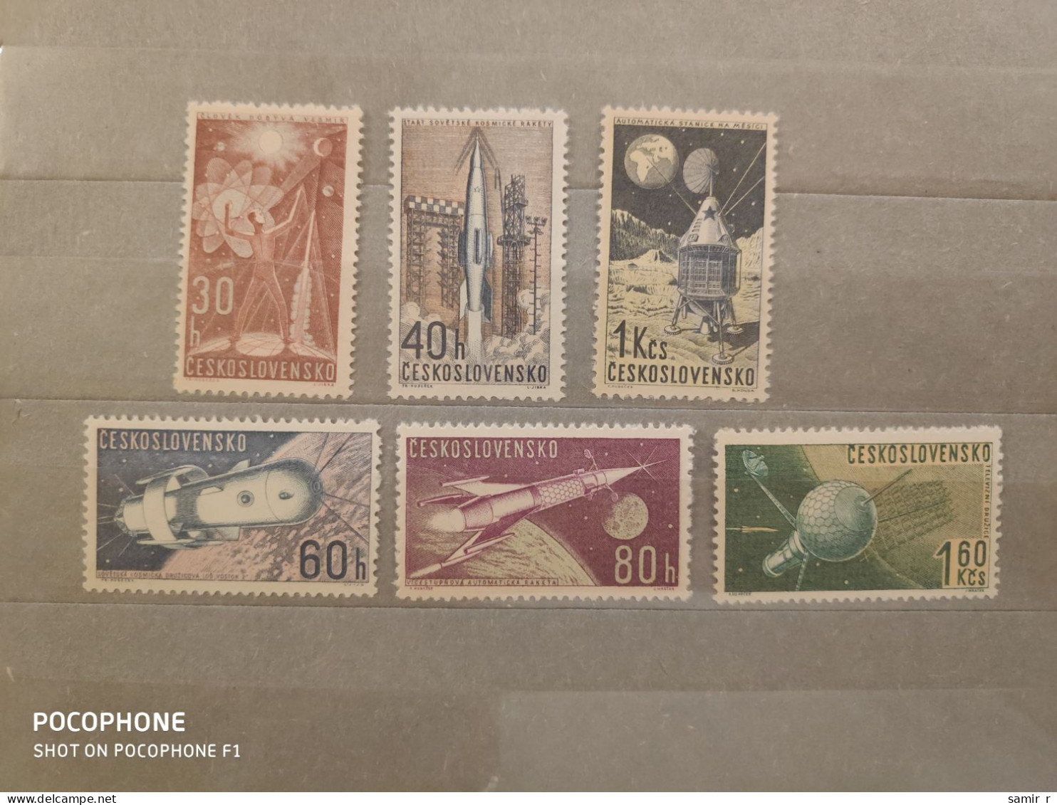 1962	Czechoslovakia	Space (F92) - Unused Stamps