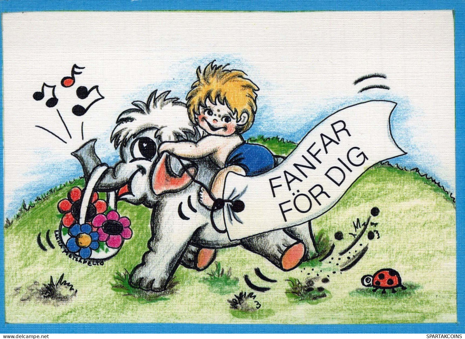 CHILDREN HUMOUR Vintage Postcard CPSM #PBV160.GB - Tarjetas Humorísticas