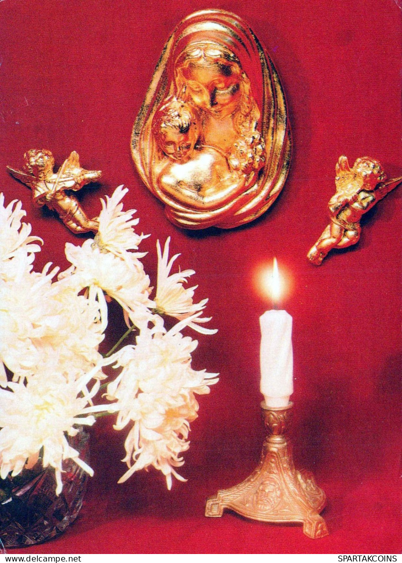 Virgen Mary Madonna Baby JESUS Religion Vintage Postcard CPSM #PBQ314.GB - Jungfräuliche Marie Und Madona