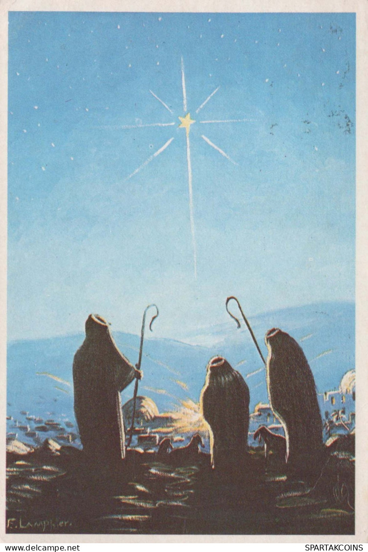 SAINTS Baby JESUS Christianity Religion Vintage Postcard CPSM #PBP678.GB - Other & Unclassified
