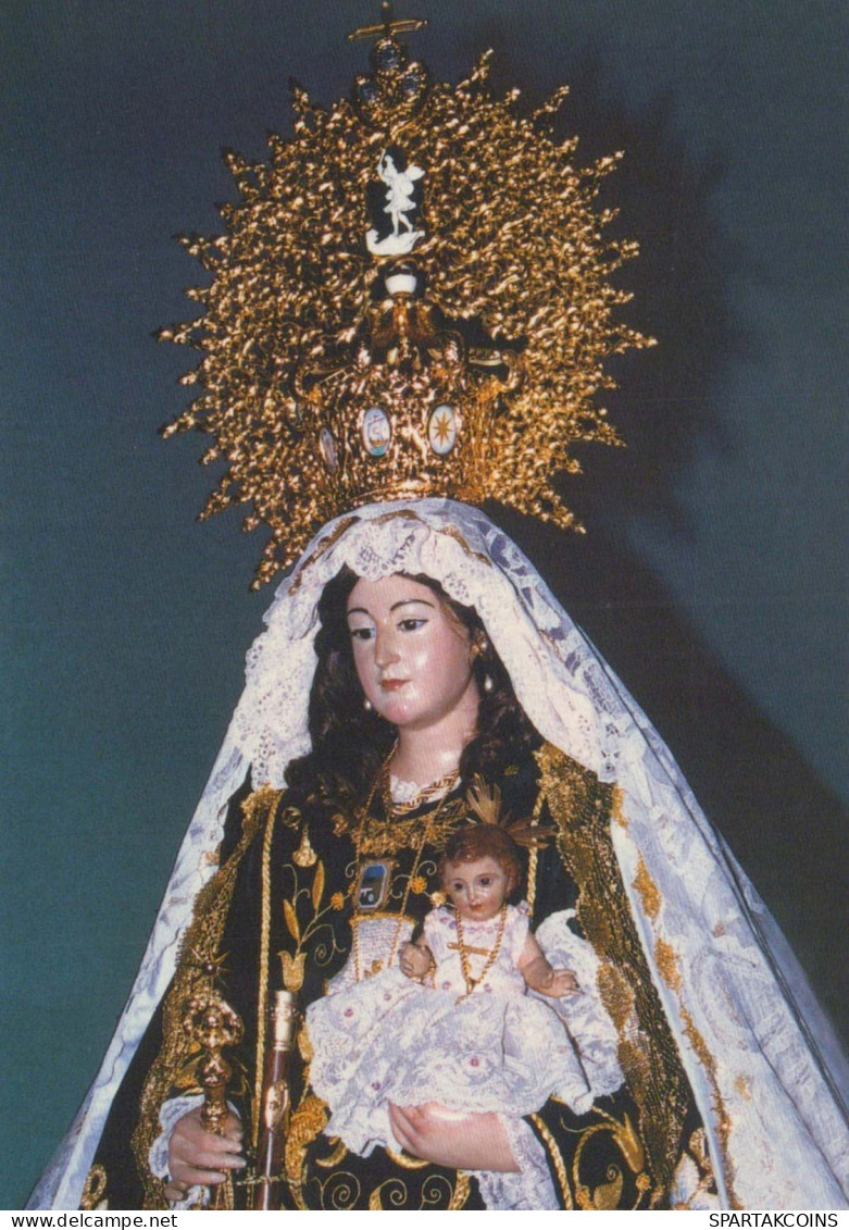 Virgen Mary Madonna Baby JESUS Religion Vintage Postcard CPSM #PBQ187.GB - Jungfräuliche Marie Und Madona