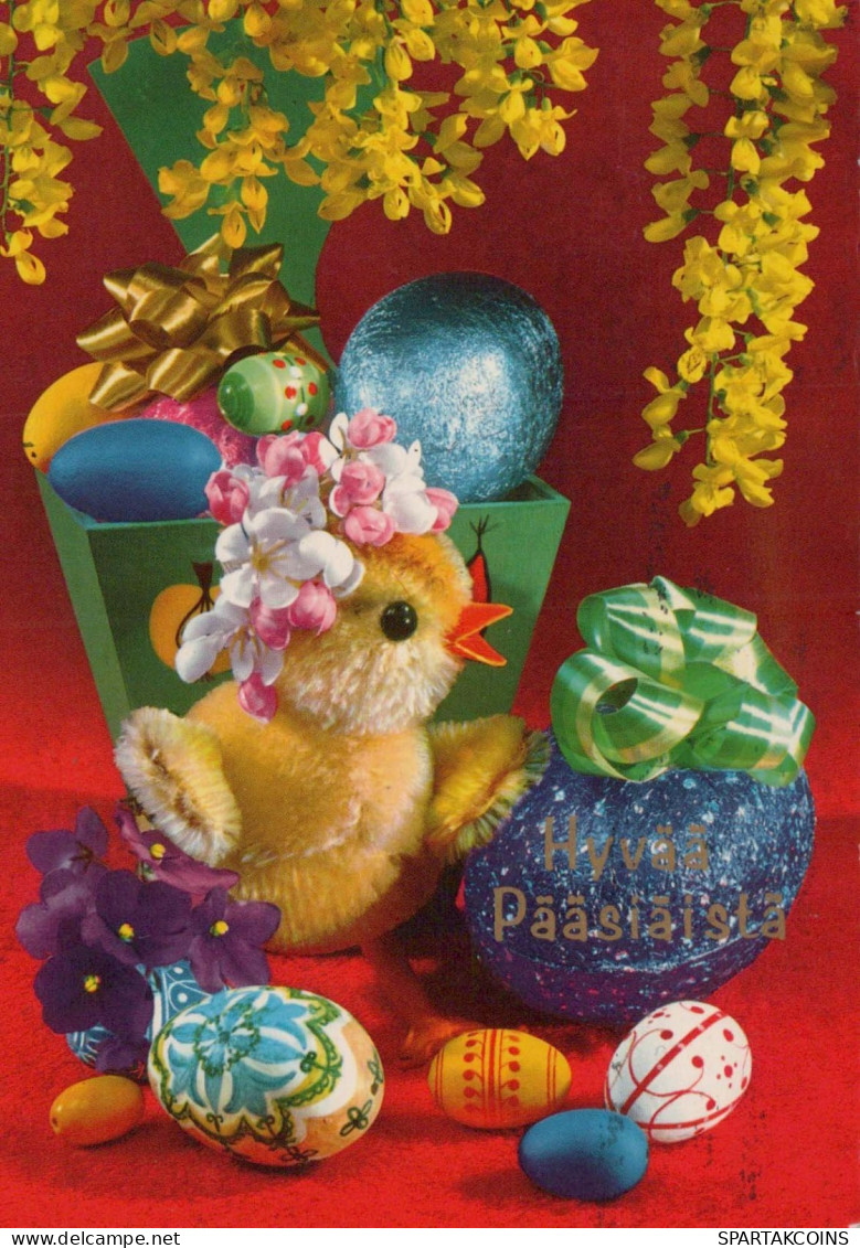 EASTER CHICKEN EGG Vintage Postcard CPSM #PBP111.GB - Easter