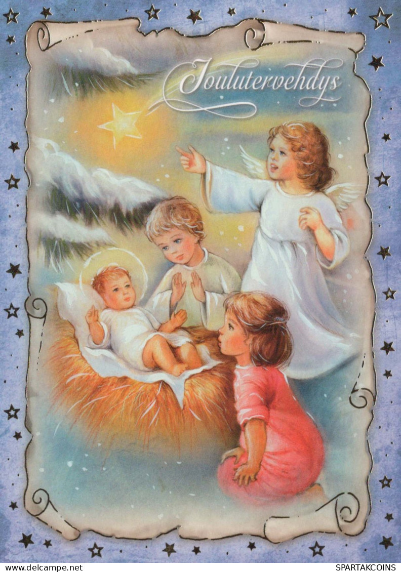 ANGEL Christmas Vintage Postcard CPSM #PBP548.GB - Angels