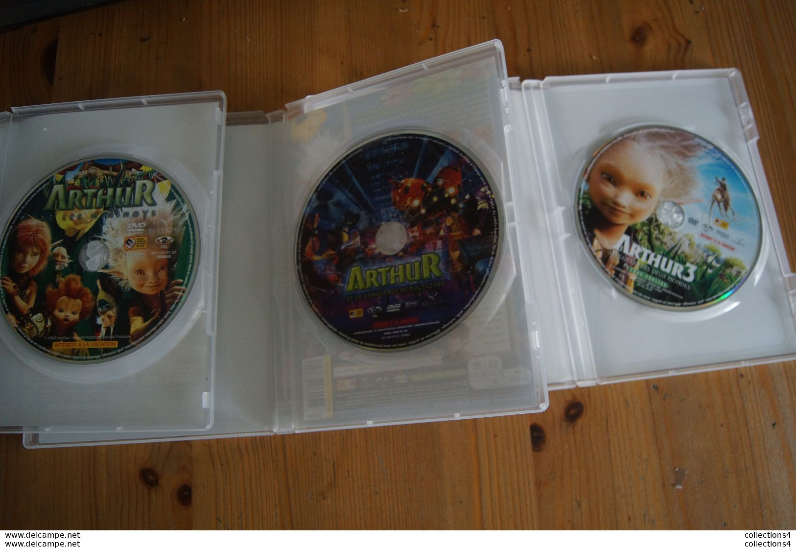 ARTHUR ET LES MINIMOYS LUC BESSON MYLENE FARMER BASHUNG DICK RIVERS MARC LAVOINE L INTEGRALE 3 FILMS = 3DVD - Mystery