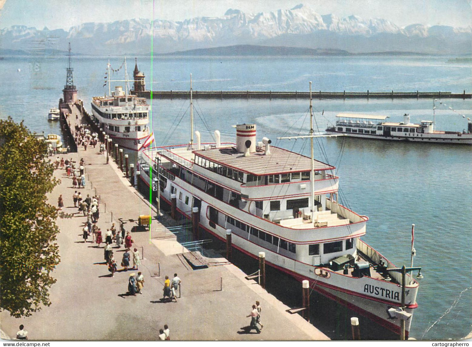 Navigation Sailing Vessels & Boats Themed Postcard Konstanz Am Bidensee Pleasure Cruise - Segelboote