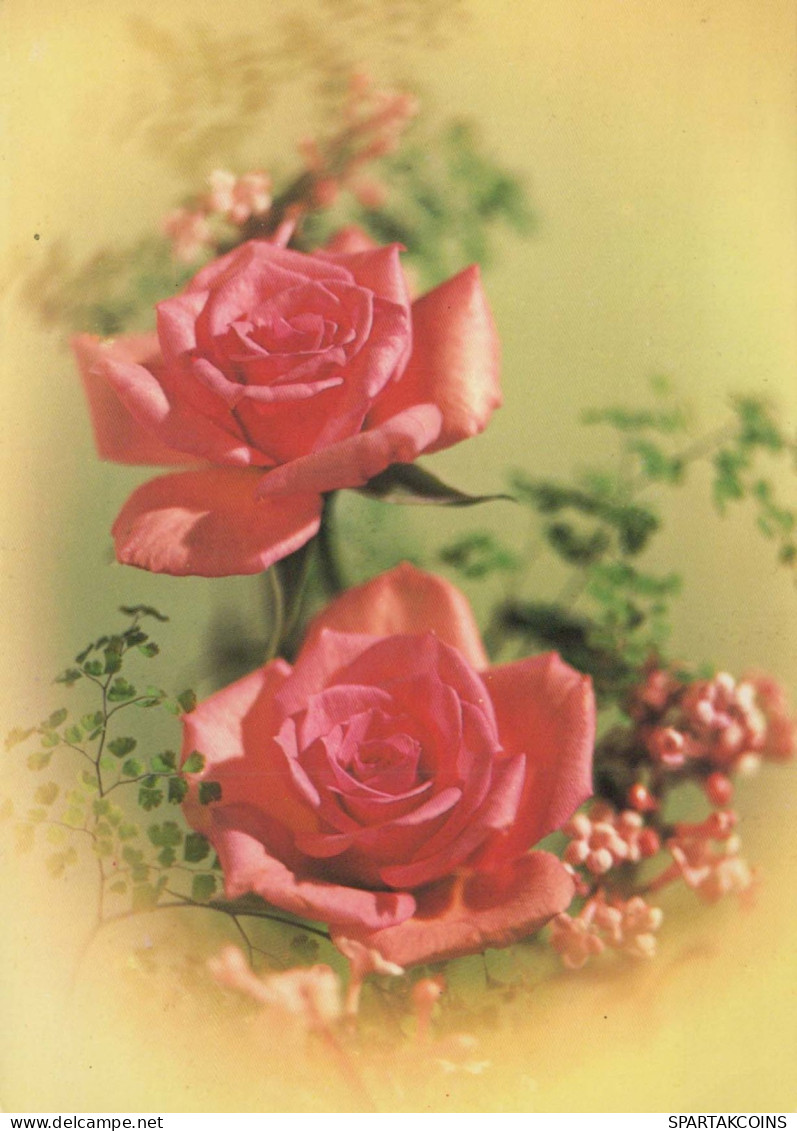 FLEURS Vintage Carte Postale CPSM #PAS099.FR - Flores