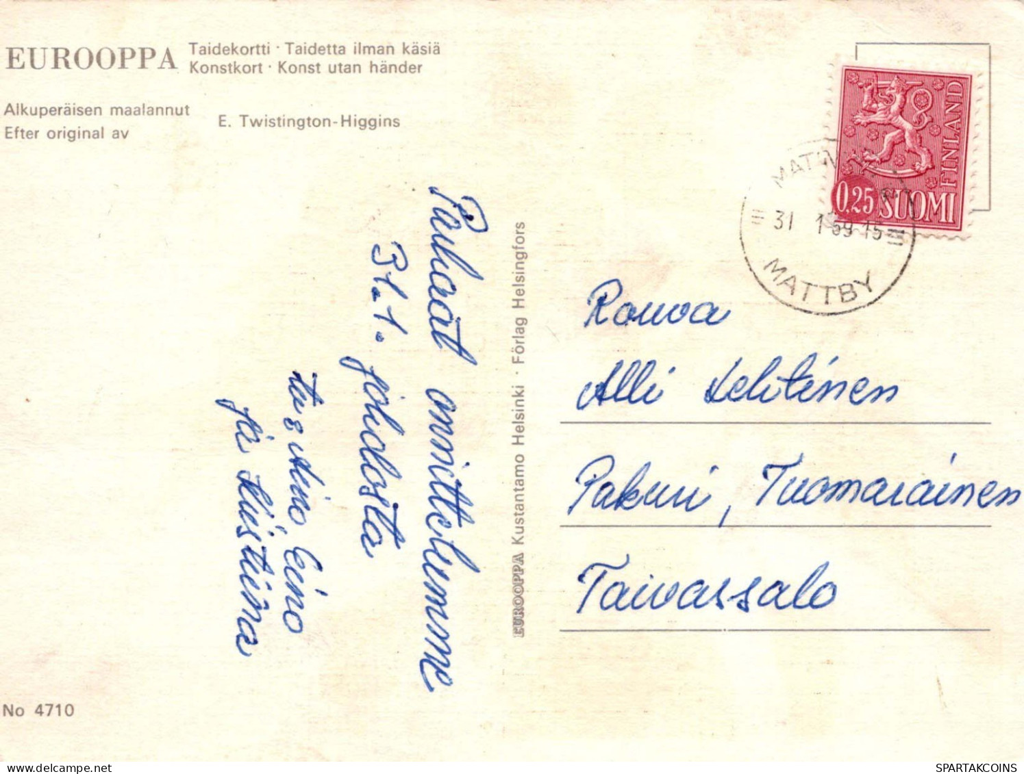 FLEURS Vintage Carte Postale CPSM #PAR798.FR - Flores