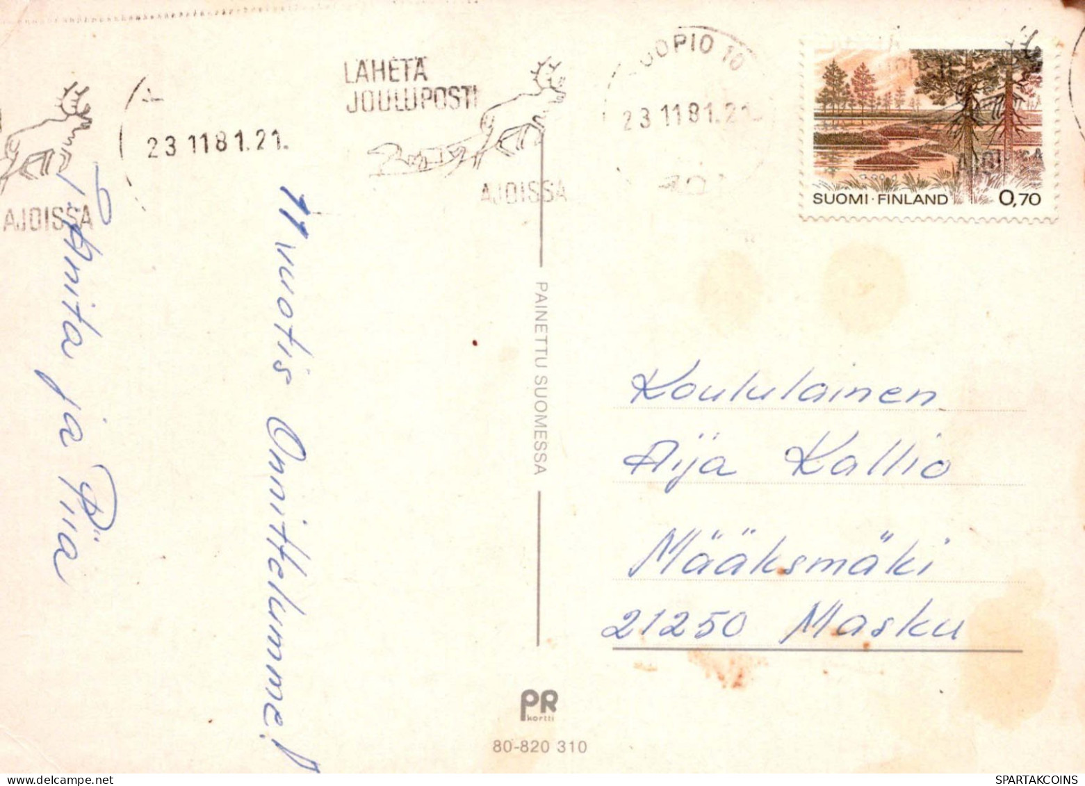 FLEURS Vintage Carte Postale CPSM #PAR978.FR - Flores