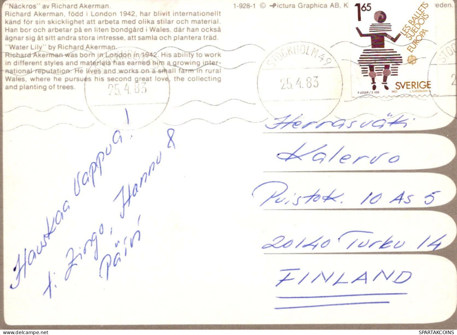 FLEURS Vintage Carte Postale CPSM #PAR257.FR - Flores