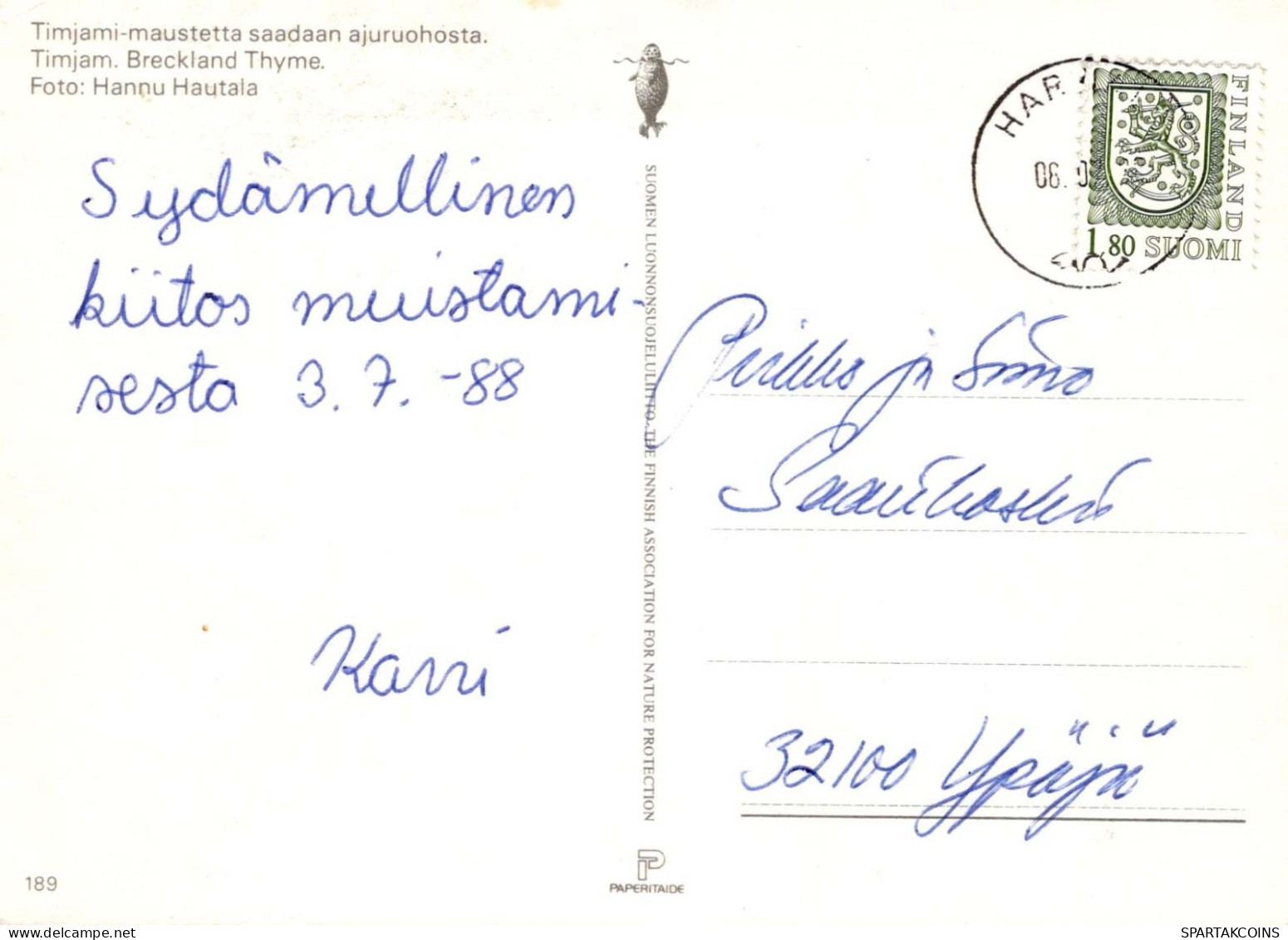 FLEURS Vintage Carte Postale CPSM #PAR137.FR - Flores