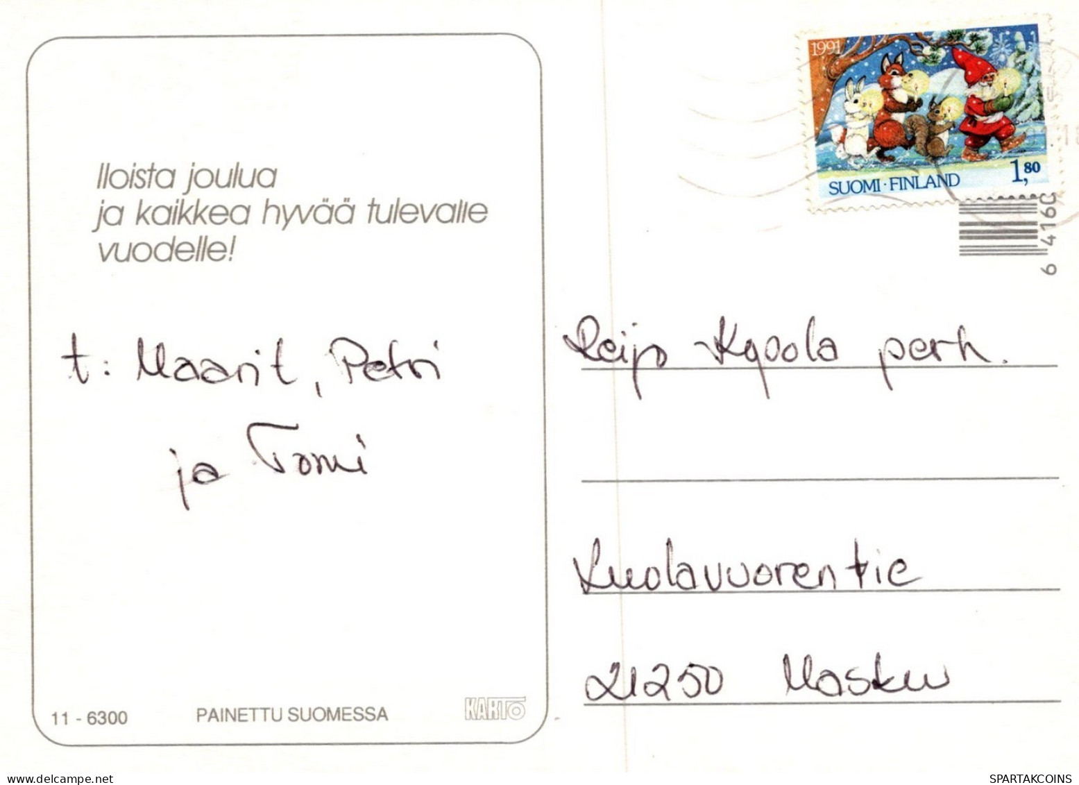 PÈRE NOËL NOËL Fêtes Voeux Vintage Carte Postale CPSM #PAK160.FR - Santa Claus