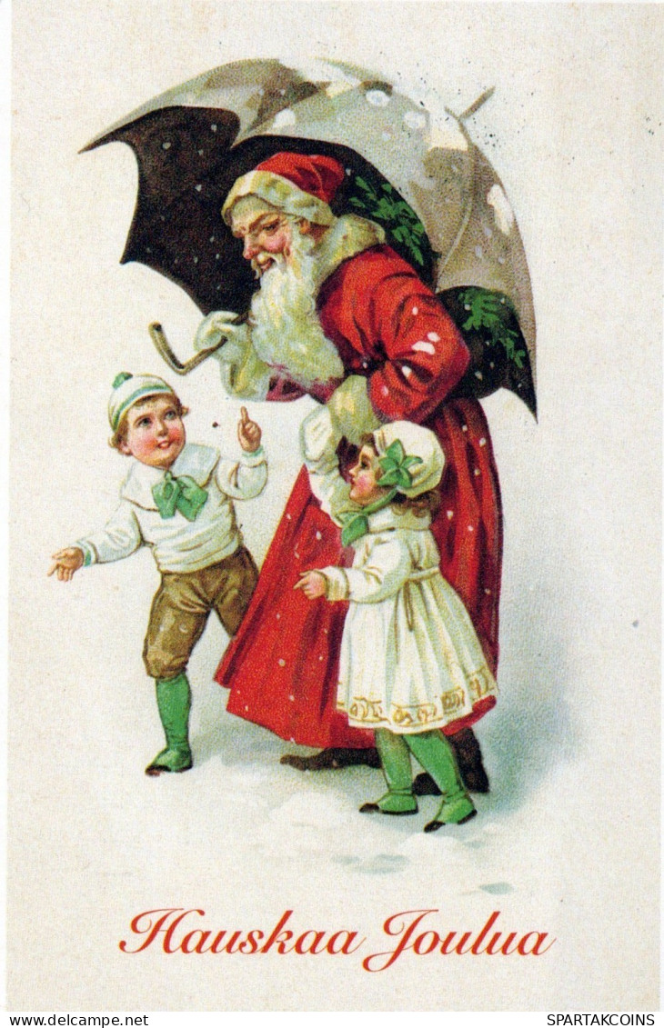 PÈRE NOËL NOËL Fêtes Voeux Vintage Carte Postale CPSMPF #PAJ465.FR - Santa Claus