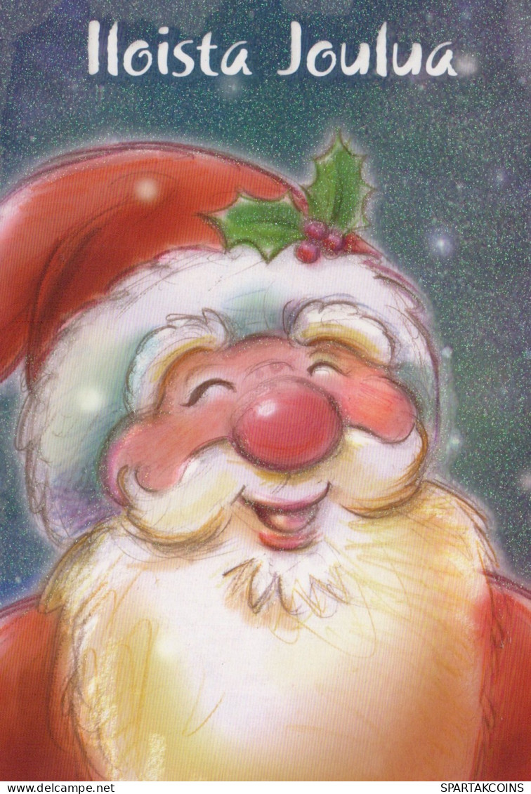 PÈRE NOËL NOËL Fêtes Voeux Vintage Carte Postale CPSM #PAJ873.FR - Santa Claus