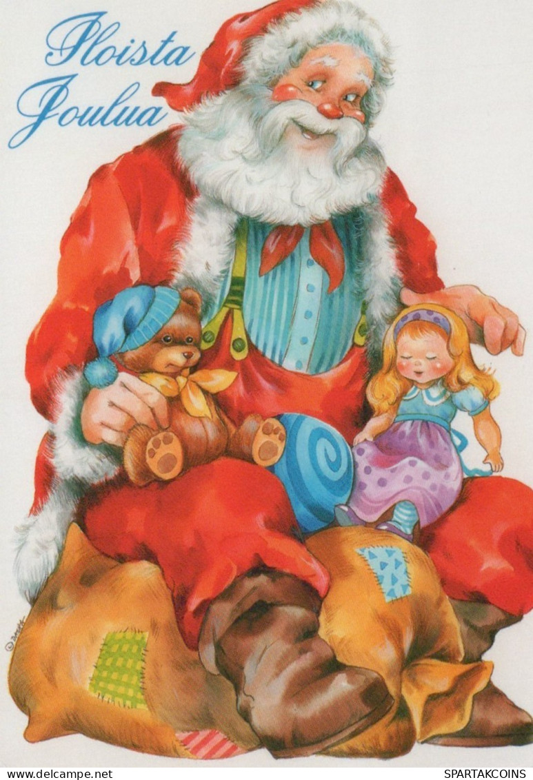 PÈRE NOËL NOËL Fêtes Voeux Vintage Carte Postale CPSMPF #PAJ398.FR - Santa Claus