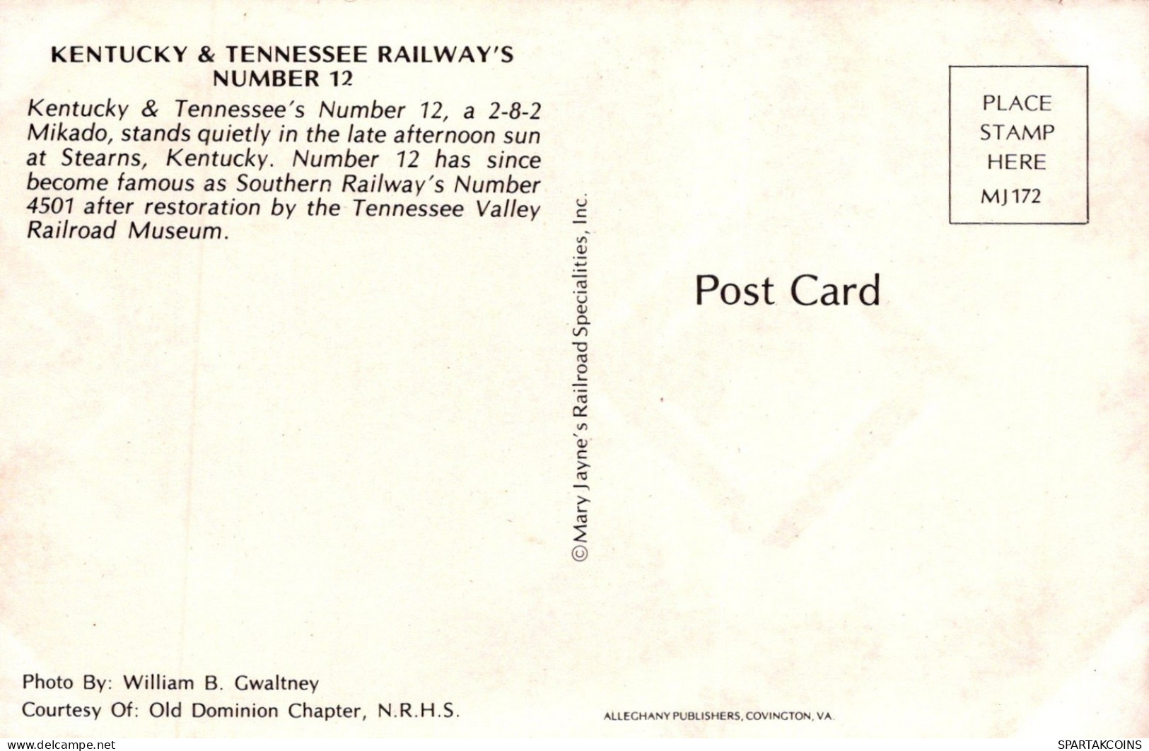 Transport FERROVIAIRE Vintage Carte Postale CPSMF #PAA619.FR - Treni
