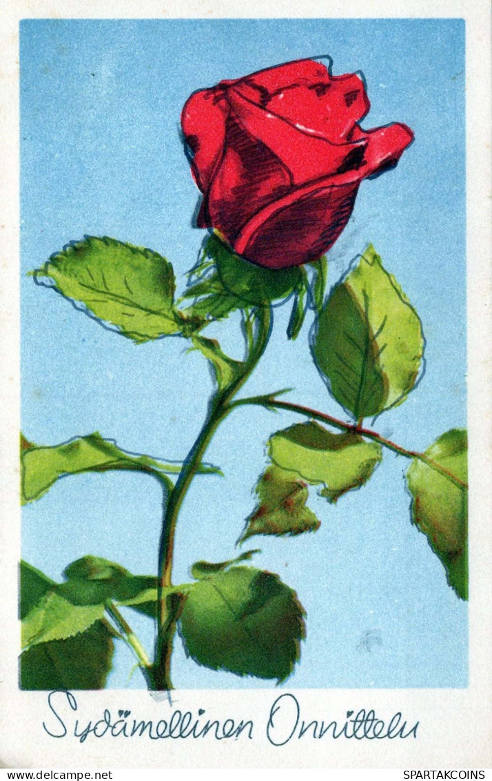 FLORES Vintage Tarjeta Postal CPA #PKE741.ES - Blumen