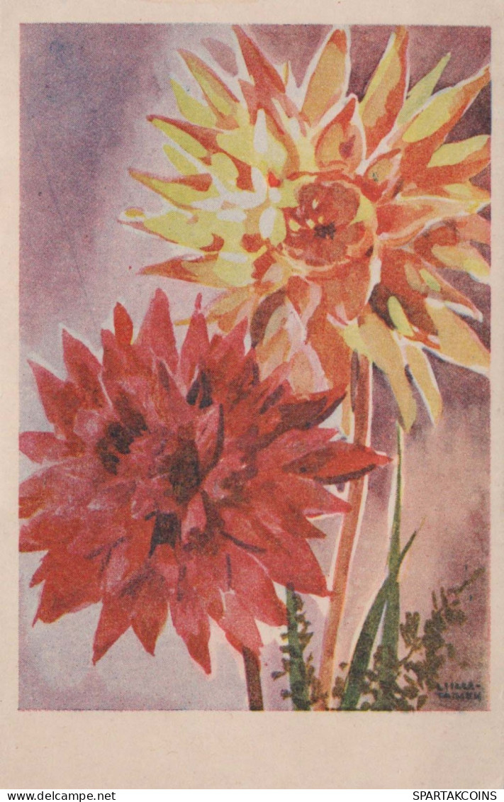 FLORES Vintage Tarjeta Postal CPSMPF #PKG043.ES - Bloemen