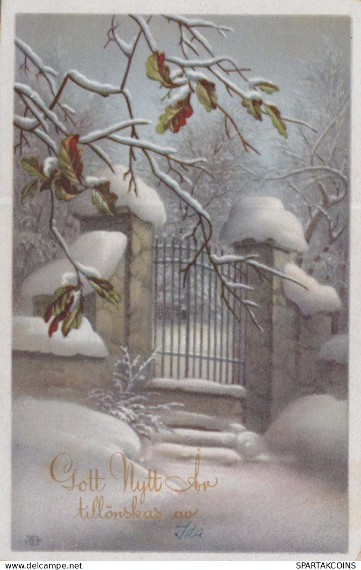 Feliz Año Navidad Vintage Tarjeta Postal CPSMPF #PKD666.ES - New Year